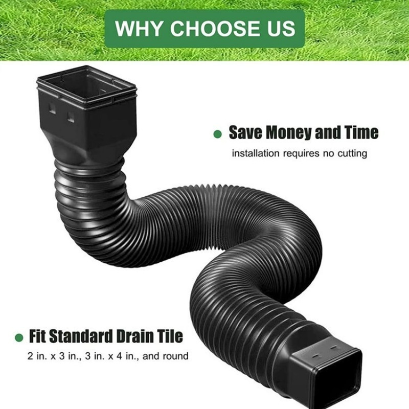 Flexible Retractable Downspout - Flexible Hose Braided ulasan dan harga