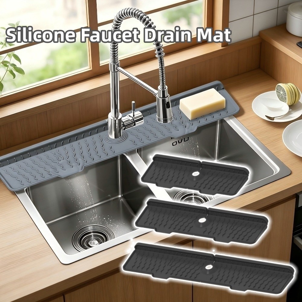 New Silicone Faucet Drain Mat  - Silicone Tap Washer ulasan dan harga