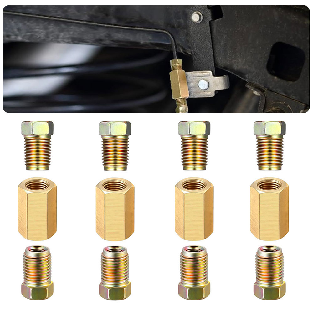 12pcs 3/16 (3/8-24 Inverted) B - Compression Fitting Brass ulasan dan harga